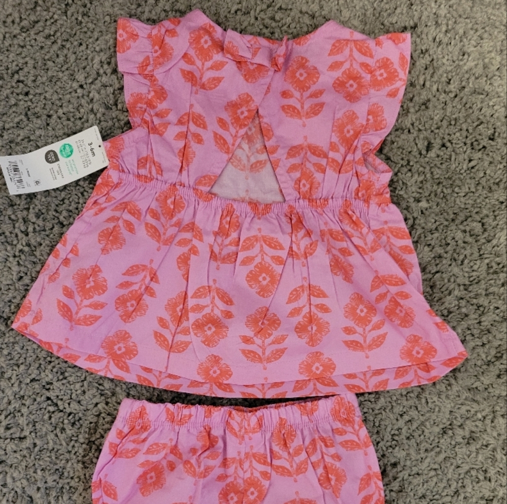 Carter's Pink Floral Kids Matching Set